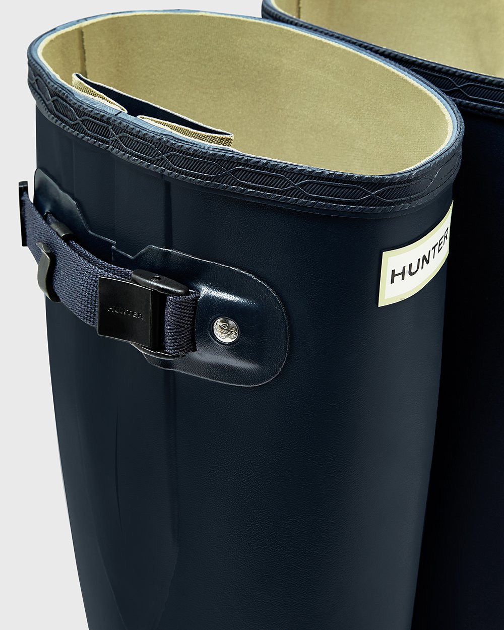 Galochas Altas Hunter Homem Azul Marinho - Norris Field Side Adjustable - 49FZIHMXJ